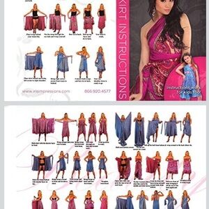 Floral Pink and Green Hawaiian 10-way convertible dress/ skirt / cover up